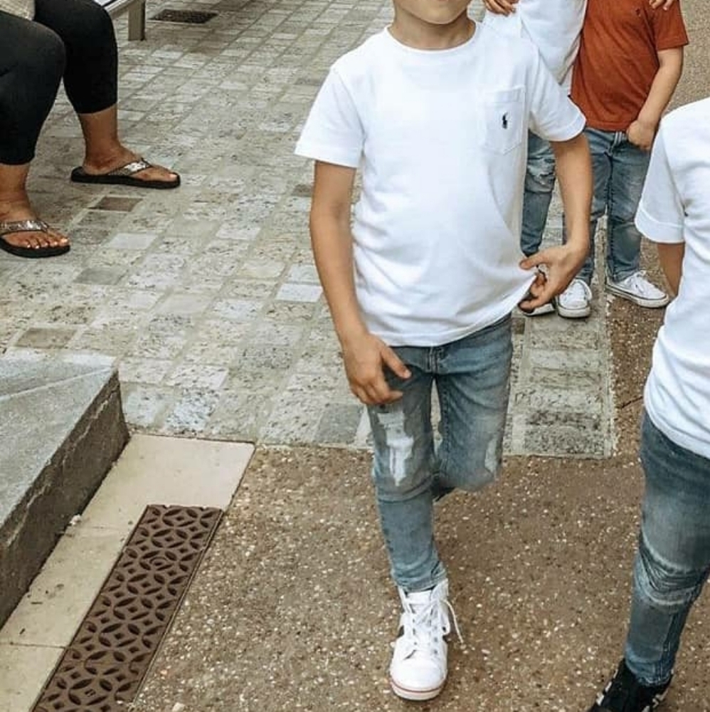 Gap kids super skinny destroyed Jean's